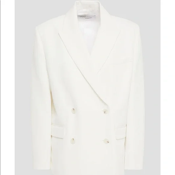 IRO Paris Varzy double breasted white twill blazer